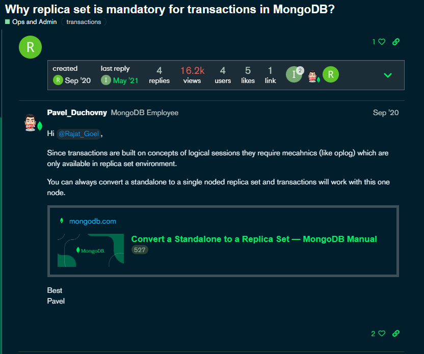 MongoDB와 Transaction